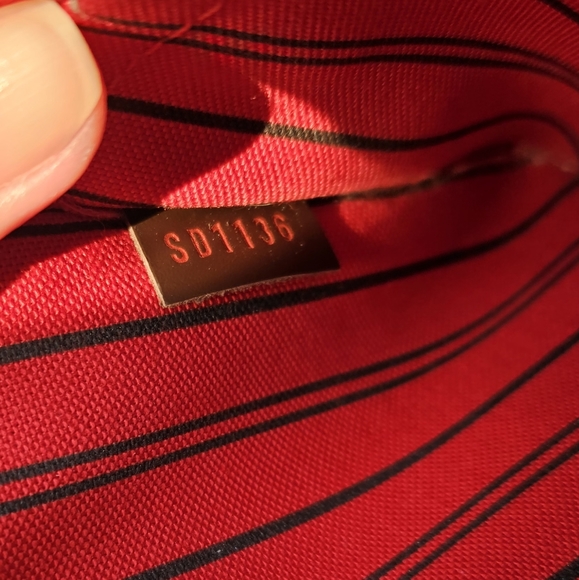 *SOLD* Damier Ebene Louis Vuitton Neverfull MM pochette wristlet clutch - Picture 10 of 10